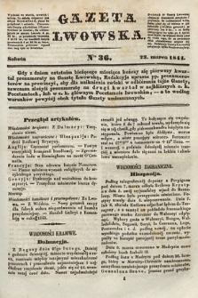 Gazeta Lwowska. 1844, nr 36