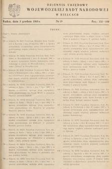Dziennik Urzędowy Wojewódzkiej Rady Narodowej w Kielcach. 1963, nr 19