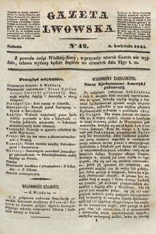 Gazeta Lwowska. 1844, nr 42