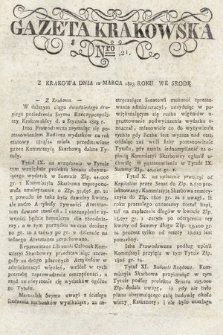 Gazeta Krakowska. 1823 , nr 21