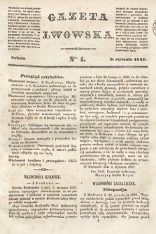 Gazeta Lwowska. 1847, nr 4