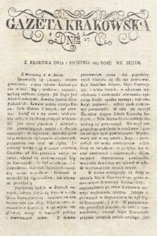 Gazeta Krakowska. 1823 , nr 27