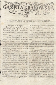Gazeta Krakowska. 1823 , nr 30