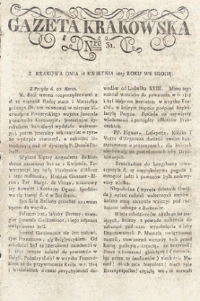 Gazeta Krakowska. 1823 , nr 31
