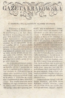 Gazeta Krakowska. 1823 , nr 33