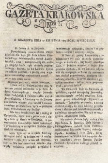 Gazeta Krakowska. 1823 , nr 34