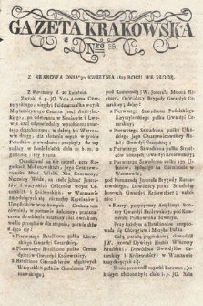 Gazeta Krakowska. 1823 , nr 35