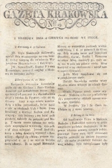 Gazeta Krakowska. 1823 , nr 49