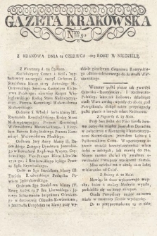 Gazeta Krakowska. 1823 , nr 50