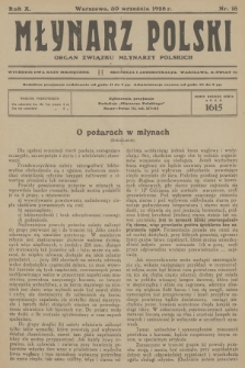 Młynarz Polski : organ Związku Młynarzy Polskich. R.10, 1928, nr 18