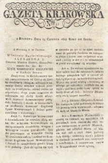 Gazeta Krakowska. 1823 , nr 51