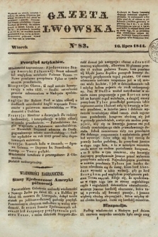 Gazeta Lwowska. 1844, nr 83