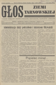 Głos Ziemi Tarnowskiej : tygodnik poświęcony sprawom społecznym, gospodarczym, politycznym i literackim. R.2, 1936, nr 9