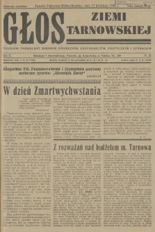 Głos Ziemi Tarnowskiej : tygodnik poświęcony sprawom społecznym, gospodarczym, politycznym i literackim. R.2, 1936, nr 15