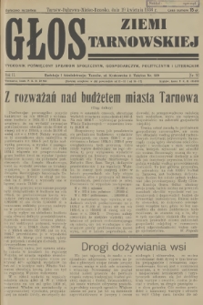 Głos Ziemi Tarnowskiej : tygodnik poświęcony sprawom społecznym, gospodarczym, politycznym i literackim. R.2, 1936, nr 16
