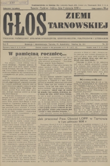 Głos Ziemi Tarnowskiej : tygodnik poświęcony sprawom społecznym, gospodarczym, politycznym i literackim. R.2, 1936, nr 30