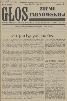 Głos Ziemi Tarnowskiej : tygodnik poświęcony sprawom społecznym, gospodarczym, politycznym i literackim. R.2, 1936, nr 32