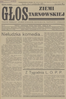 Głos Ziemi Tarnowskiej : tygodnik poświęcony sprawom społecznym, gospodarczym, politycznym i literackim. R.2, 1936, nr 38