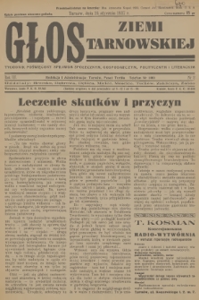 Głos Ziemi Tarnowskiej : tygodnik poświęcony sprawom społecznym, gospodarczym, politycznym i literackim. R.3, 1937, nr 2