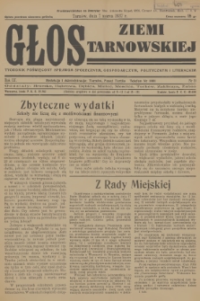 Głos Ziemi Tarnowskiej : tygodnik poświęcony sprawom społecznym, gospodarczym, politycznym i literackim. R.3, 1937, nr 9