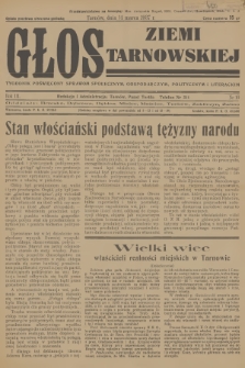 Głos Ziemi Tarnowskiej : tygodnik poświęcony sprawom społecznym, gospodarczym, politycznym i literackim. R.3, 1937, nr 10