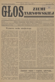 Głos Ziemi Tarnowskiej : tygodnik poświęcony sprawom społecznym, gospodarczym, politycznym i literackim. R.3, 1937, nr 22