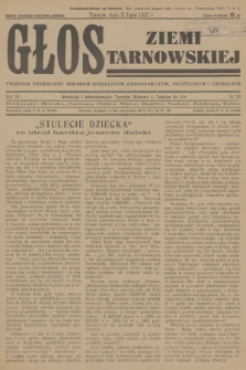 Głos Ziemi Tarnowskiej : tygodnik poświęcony sprawom społecznym, gospodarczym, politycznym i literackim. R.3, 1937, nr 23