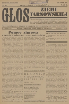 Głos Ziemi Tarnowskiej : tygodnik poświęcony sprawom społecznym, gospodarczym, politycznym i literackim. R.3, 1937, nr 36-37