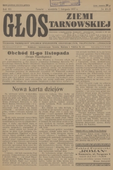 Głos Ziemi Tarnowskiej : tygodnik poświęcony sprawom społecznym, gospodarczym, politycznym i literackim. R.3, 1937, nr 40-41 + dod.