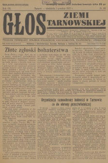 Głos Ziemi Tarnowskiej : tygodnik poświęcony sprawom społecznym, gospodarczym, politycznym i literackim. R.3, 1937, nr 48