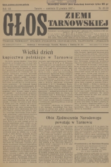 Głos Ziemi Tarnowskiej : tygodnik poświęcony sprawom społecznym, gospodarczym, politycznym i literackim. R.3, 1937, nr 49-50
