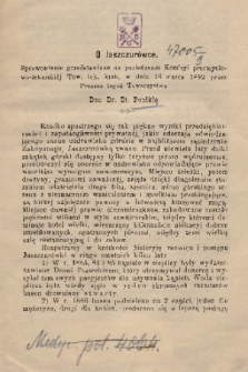 O Jaszczurówce : sprawozdanie przedstawione na posiedzeniu Komisyi przemysłowo-lekarskiej Tow. lek. krak. w dniu 16 marca 1892