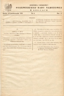 Dziennik Urzędowy Wojewódzkiej Rady Narodowej w Kielcach. 1953, nr 8