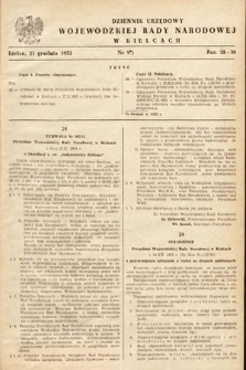 Dziennik Urzędowy Wojewódzkiej Rady Narodowej w Kielcach. 1953, nr 9