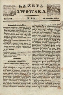 Gazeta Lwowska. 1844, nr 111