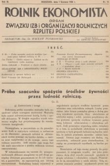 Rolnik Ekonomista : organ Związku Izb i Organizacyj Rolniczych Rzplitej Polskiej. R.11, T. 11 [i.e.14], 1936, nr 11