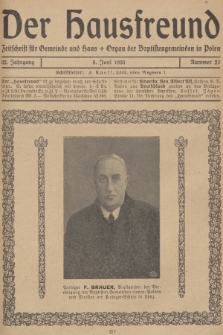 Der Hausfreund : Zeitschrift für Gemeinde und Haus : Organ der Baptistengemeinden in Polen. R.32, 1926, Nummer 23