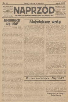 Naprzód : organ Polskiej Partji Socjalistycznej. 1930, nr 110
