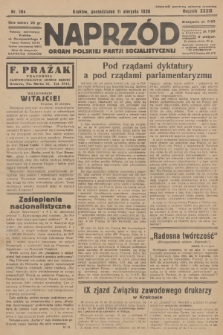 Naprzód : organ Polskiej Partji Socjalistycznej. 1930, nr 184