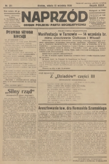 Naprzód : organ Polskiej Partji Socjalistycznej. 1930, nr 211