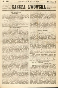 Gazeta Lwowska. 1862, nr 287