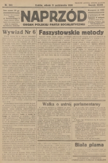 Naprzód : organ Polskiej Partji Socjalistycznej. 1930, nr 244