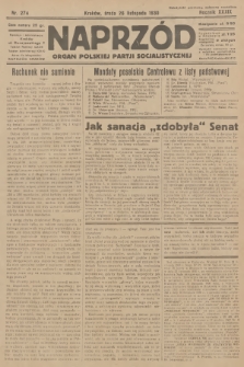 Naprzód : organ Polskiej Partji Socjalistycznej. 1930, nr 274