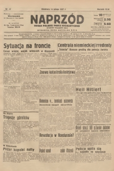 Naprzód : organ Polskiej Partji Socjalistycznej. 1937, nr 47