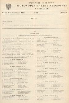Dziennik Urzędowy Wojewódzkiej Rady Narodowej w Kielcach. 1965, nr 12