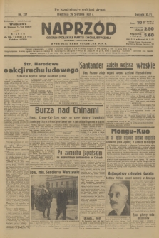 Naprzód : organ Polskiej Partji Socjalistycznej. 1937, nr 257