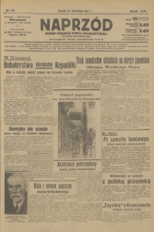 Naprzód : organ Polskiej Partji Socjalistycznej. 1937, nr 278