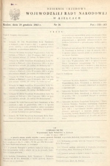 Dziennik Urzędowy Wojewódzkiej Rady Narodowej w Kielcach. 1965, nr 26