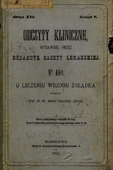 O leczeniu wrzodu żołądka