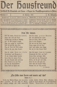 Der Hausfreund : Zeitschrift für Gemeinde und Haus : Organ der Baptistengemeinden in Polen. R.35, 1929, Nummer 3
